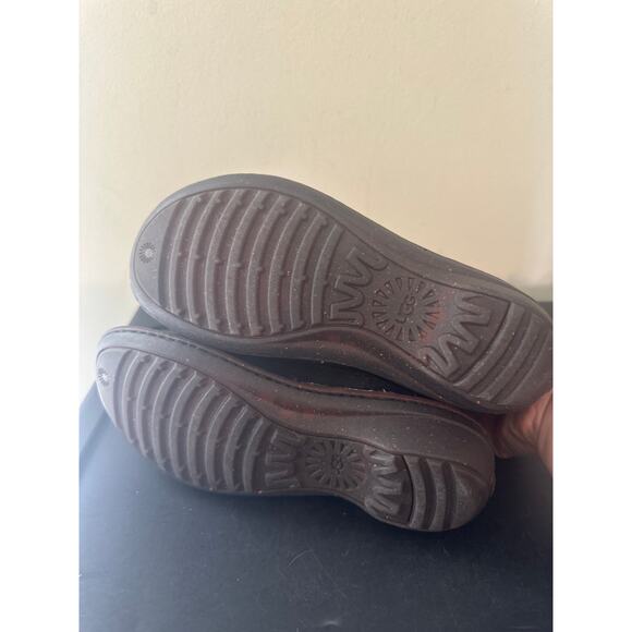 Ugg Neevah Short Boots Black Leather Ankle Zip Sheepskin Lined 1004177 Womens 5 - Picture 7 of 7